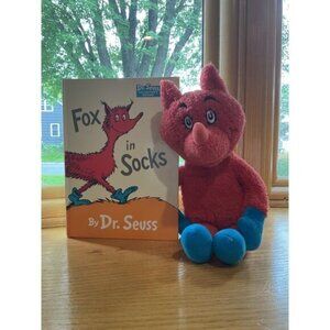 Kohls Cares Dr. Seuss Fox In Socks Plush & Book Set 15"